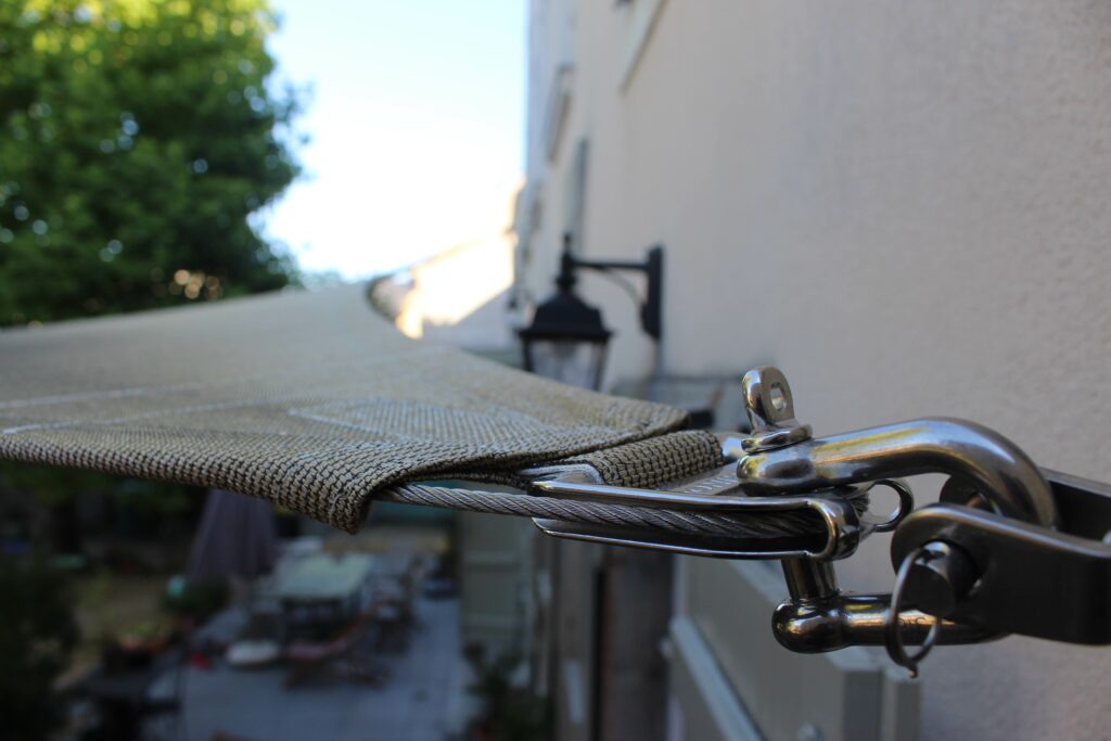 accastillage pour voile d'ombrage